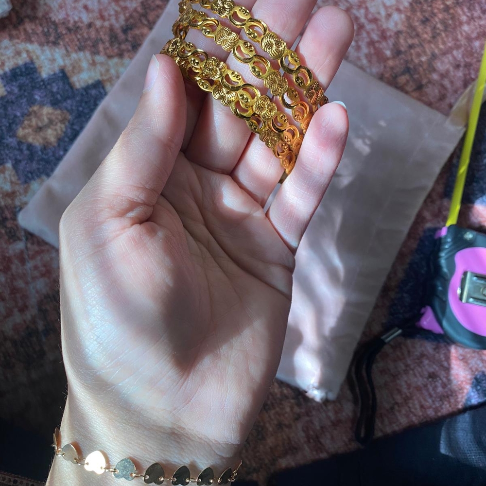 Gold Plated Bangles - Picture 2 of 4